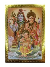 Gold Foil Embossed Hindu God