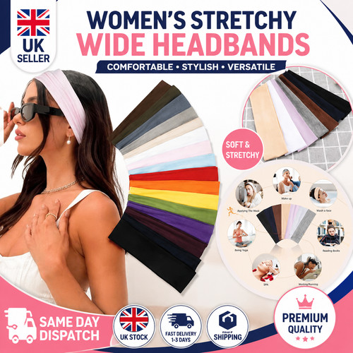 7cm wide stretchy headband - 7cm,