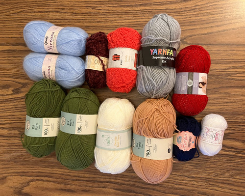 Assorted wool oddments - wool,