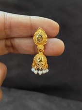 White Pearl Small Gold Plated