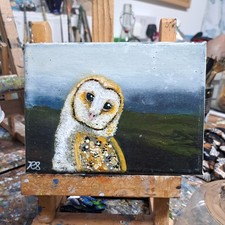 Barn owl no.7. bird art