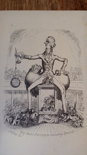 1854 original antique satire - 1854,