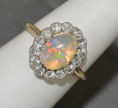 Edwardian natural opal - natural, and