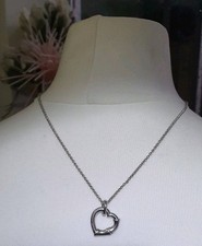  Gucci  bamboo heart & Horsebit Necklace & Pouch 19inch Chain