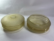 Vintage Old  Glass Lamp Shades Found In Paris 1950s Mid Century