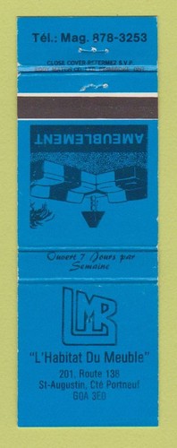 Matchbook cover habitat du - matchbook, l
