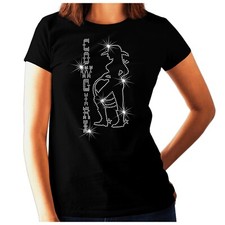 Cowgirl Rhinestone Ladies t shirt - Line Dancing - Any Size 6-26