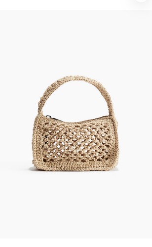 Mini straw handbag - h&m,