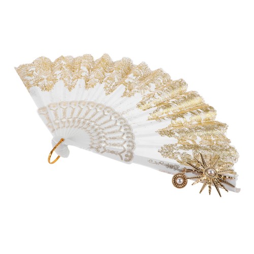 Lace fans folding fan - lace, vintage