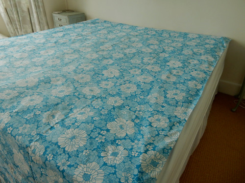 Vintage flat sheet - sheet, flower