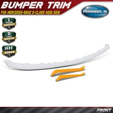 Front chrome bumper trim strip - front,
