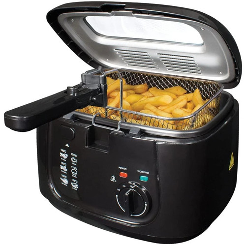 Deep fat fryer black - deep,