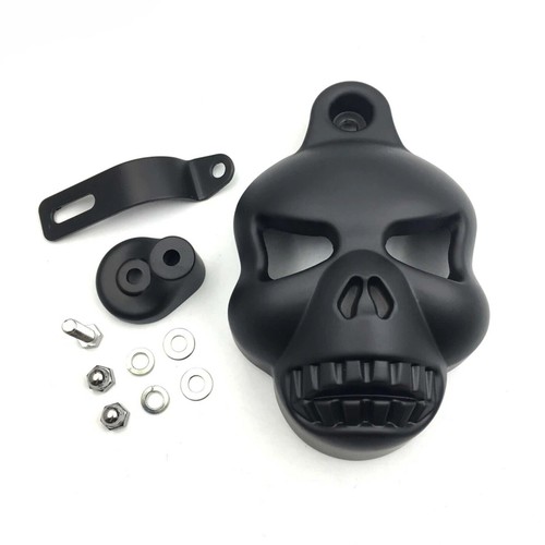 Motorcycle skull horn cover - horn,