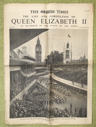 The times newspaper june - newspaper, 1953