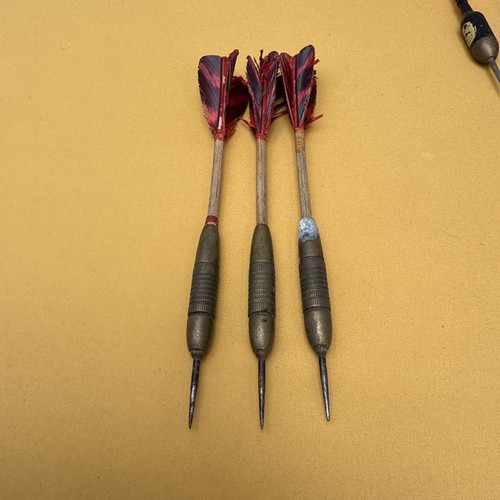 Vintage darts wooden steel - vintage,