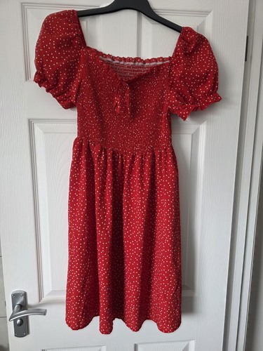 1xl red polka dot - dot, dress