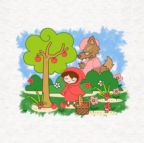 Little red riding - little, fabric