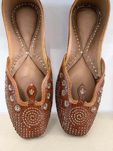 Punjabi jutti brown panna - punjabi,