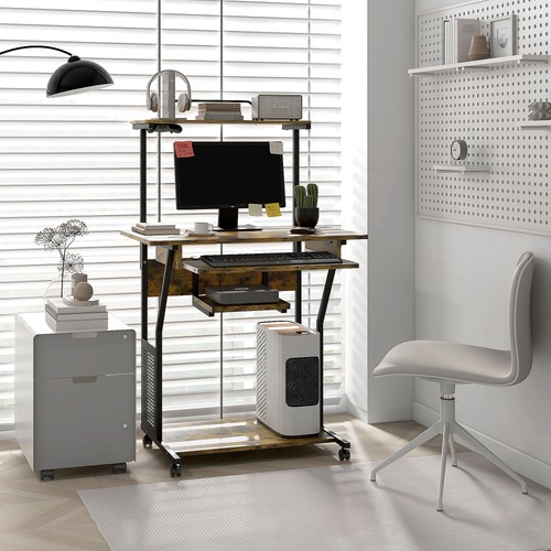 Mobile computer desk - computer,