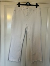 Women's White straight leg Jeans Size 14 Matalan