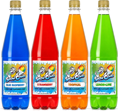 Slush puppy syrup snow - syrup|snow, cone