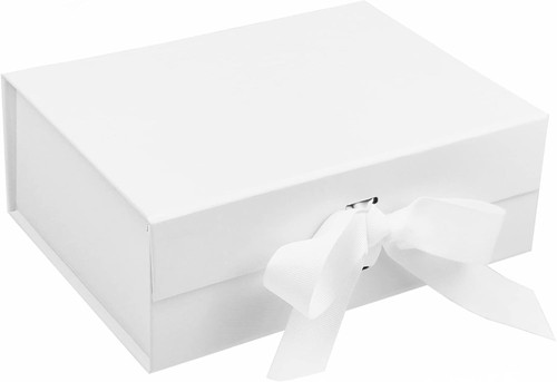 White magnetic gift boxes with - white,