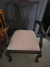 1920s Mahogany Accent Chair/