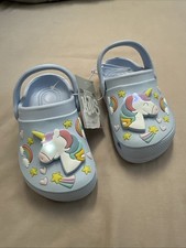 Childrens Crocs Size 6-7 Unicorn Light Up Crocs Cute Girls Kids New With Tags