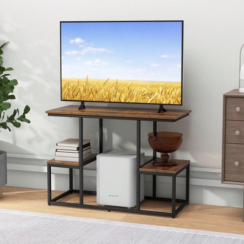 Rustic brown console - brown,