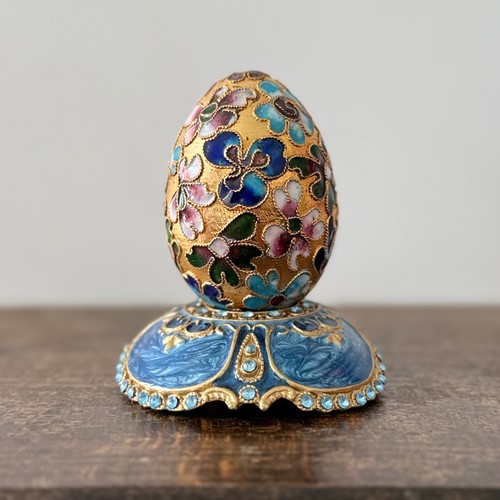 Fabergé style enamel - egg, on