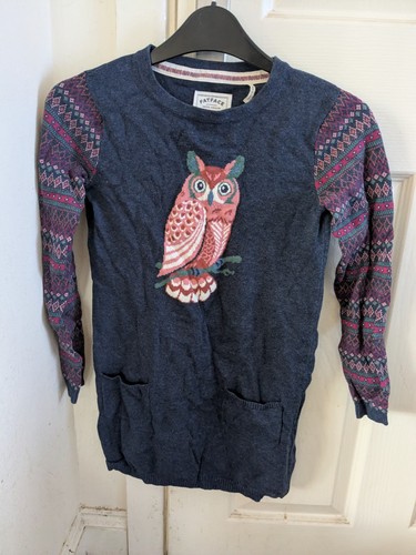 Fatface girls pink owl front - pink,
