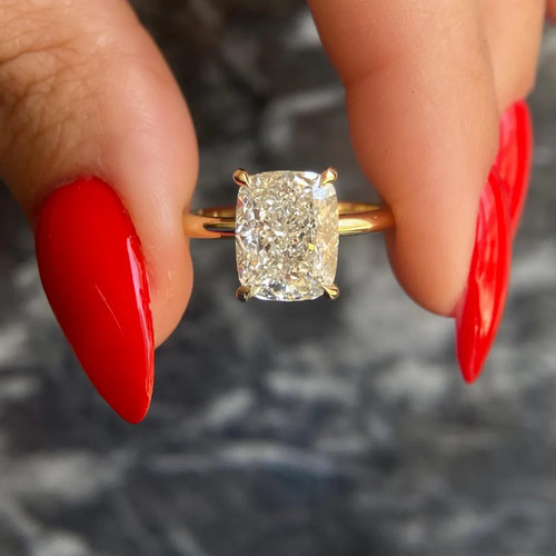 Diamond ring engagement gold - ring,