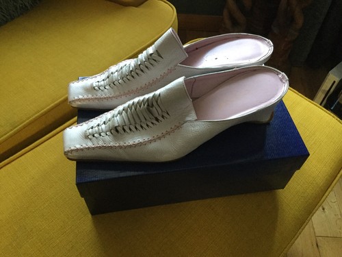 Esino pink leather wedge - esino,