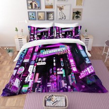 3D Japanese Street Night Quilt