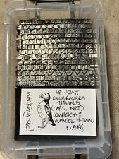18 POINT ENGRAVERS TITLING CAPS COMPLETE A-Z LETTERPRESS PRINT TYPE ADANA USER