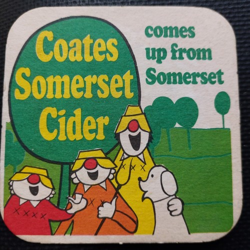 Coates cider beer mat - coates,