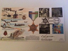 Raf signed flown fdc - raf, 1999