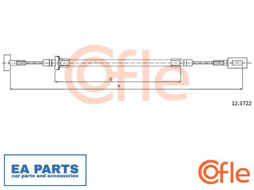 Cable pull parking brake for - cable,