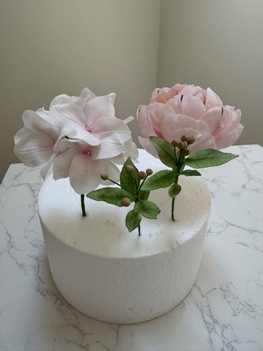 Handmade sugar flower cake - sugar,