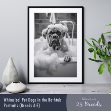 Pet Dogs in the Bathtub -