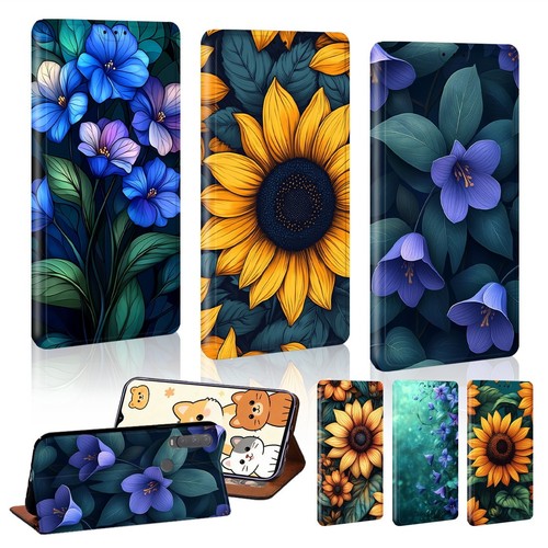 Vintage floral art - vintage, leather