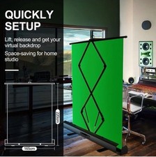 Green Screen 165 x 220cm Chroma Key Panel Photography Backdrop Background