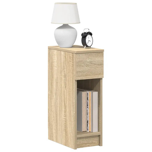 Walplus sonoma oak bedside - oak,
