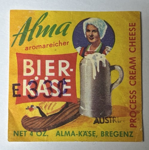Austria vintage cheese label - austria,
