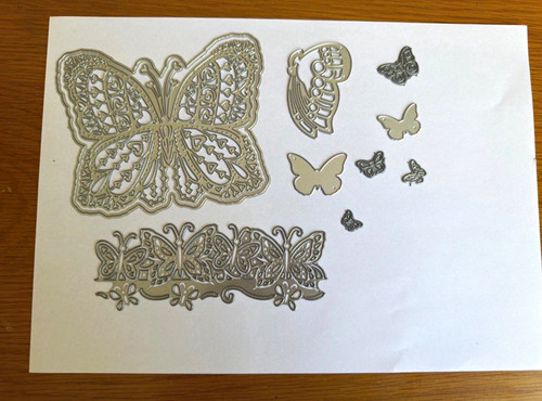 Butterfly border metal - border,