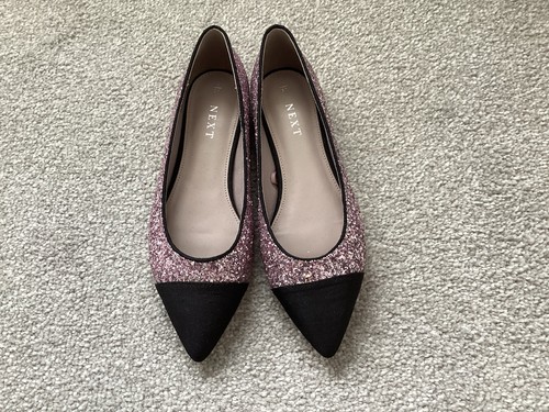 Ladies next glitter shoes size - next,