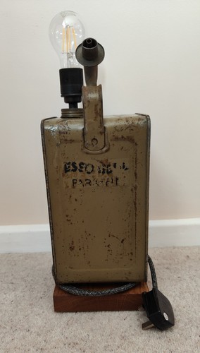 Esso blue paraffin vintage - paraffin, can