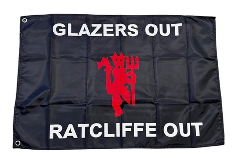 Glazers out ratcliffe flag man - ratcliffe,
