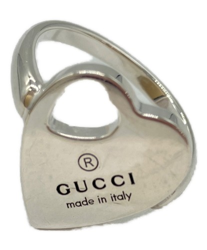 Gucci silver 925 heart ring - gucci,