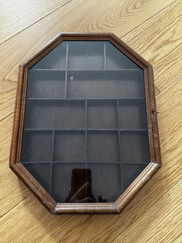 Vintage wooden wall display - wooden,